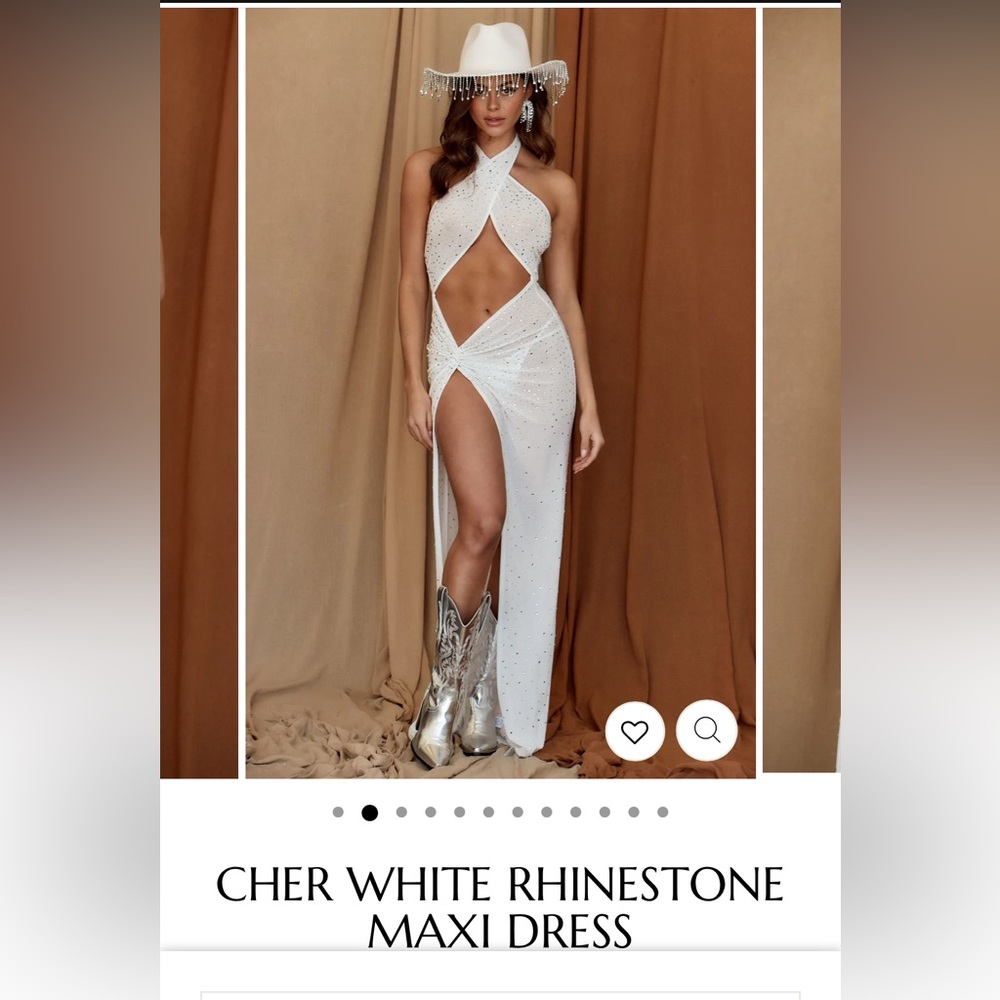 12th tribe Cher maxi white dress